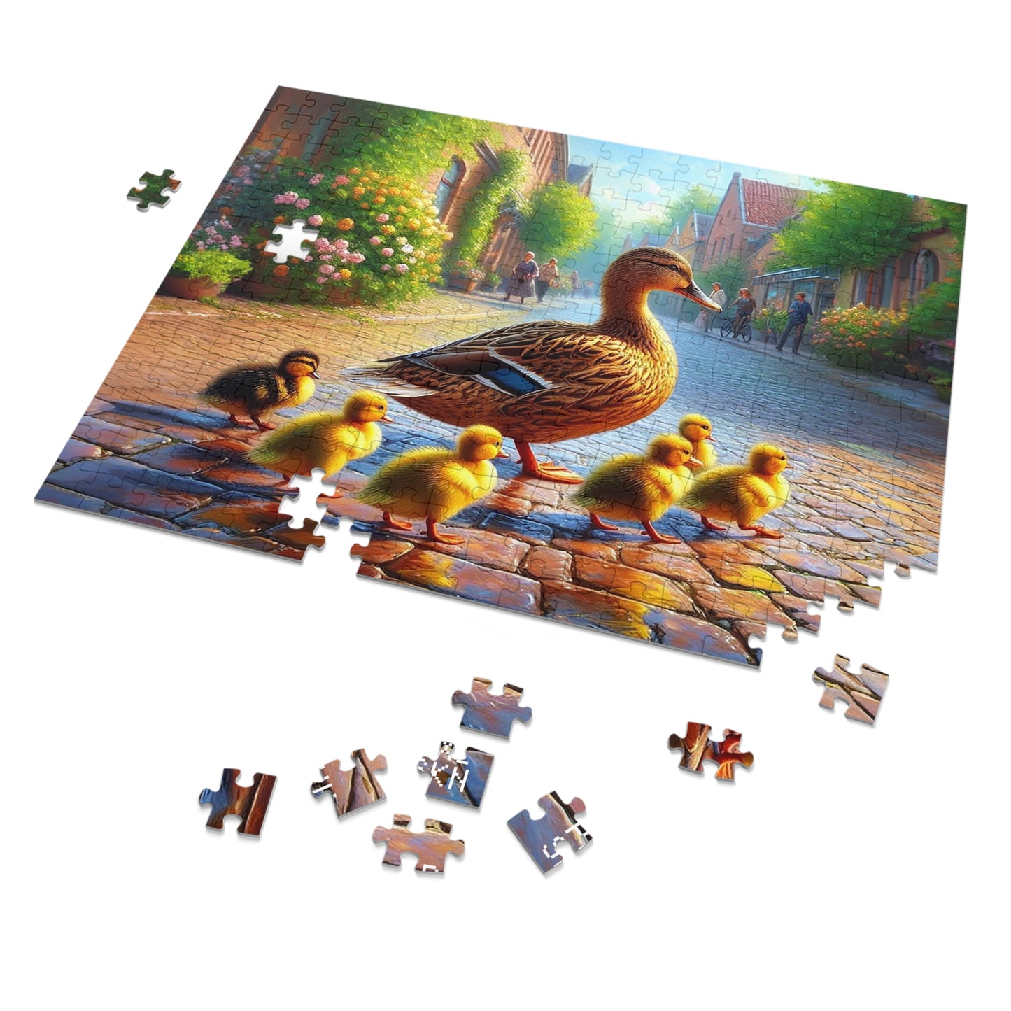 Duck Crossing | Jigsaw Puzzle (30, 110, 252, 500,1000-Piece)
