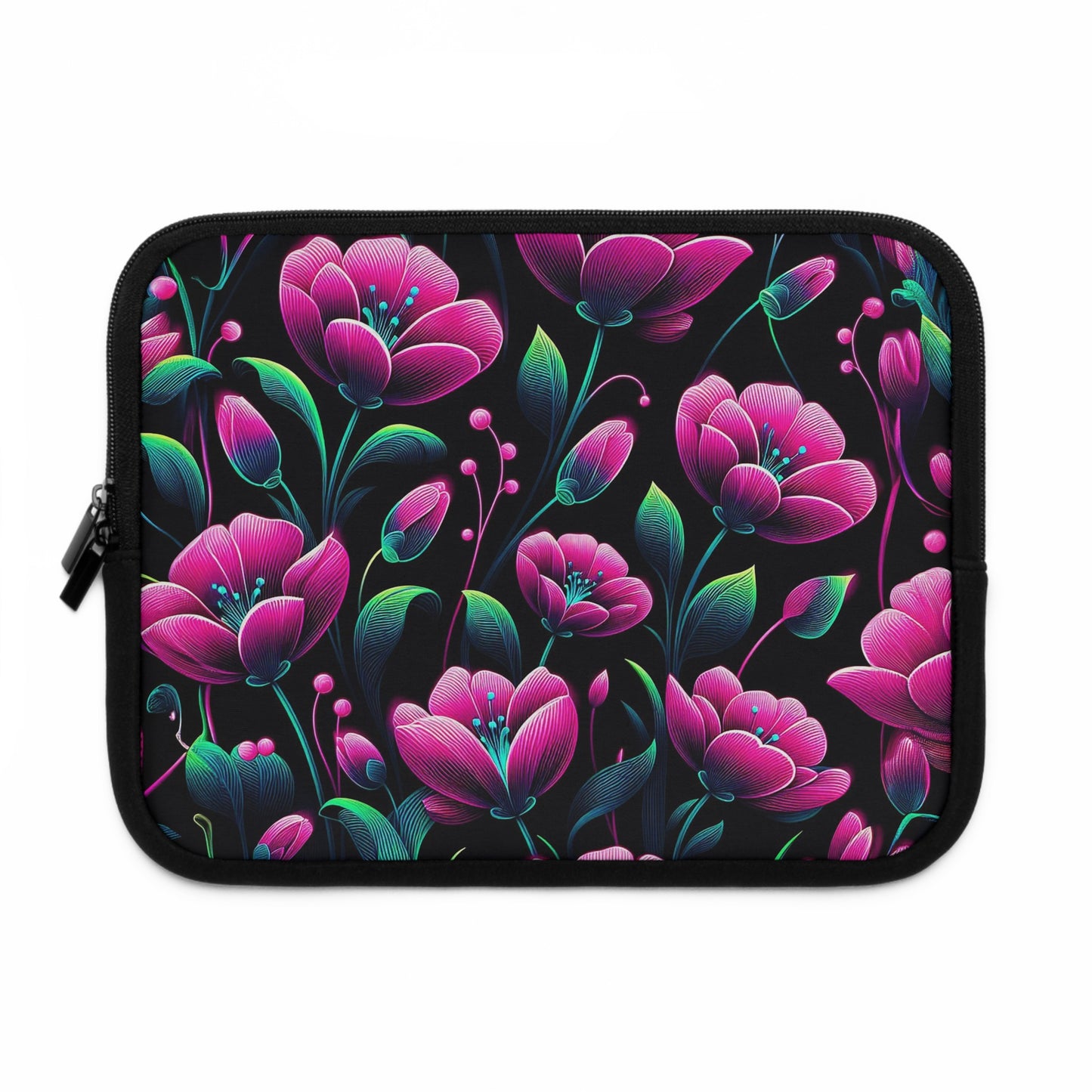 Neon Pink Flowers | Laptop Sleeve