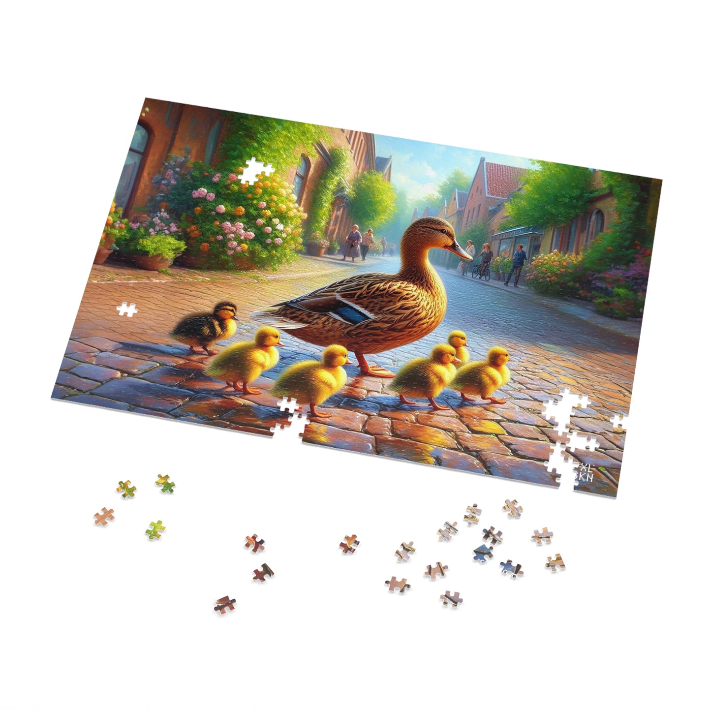 Duck Crossing | Jigsaw Puzzle (30, 110, 252, 500,1000-Piece)