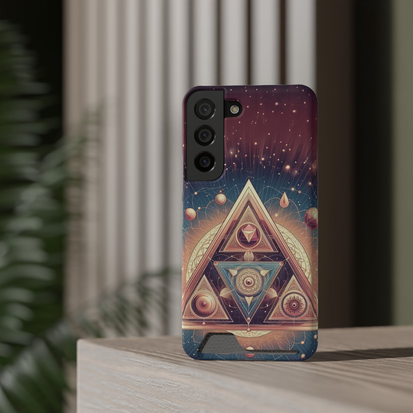 Divine Triangle | Phone Case With Card Holder