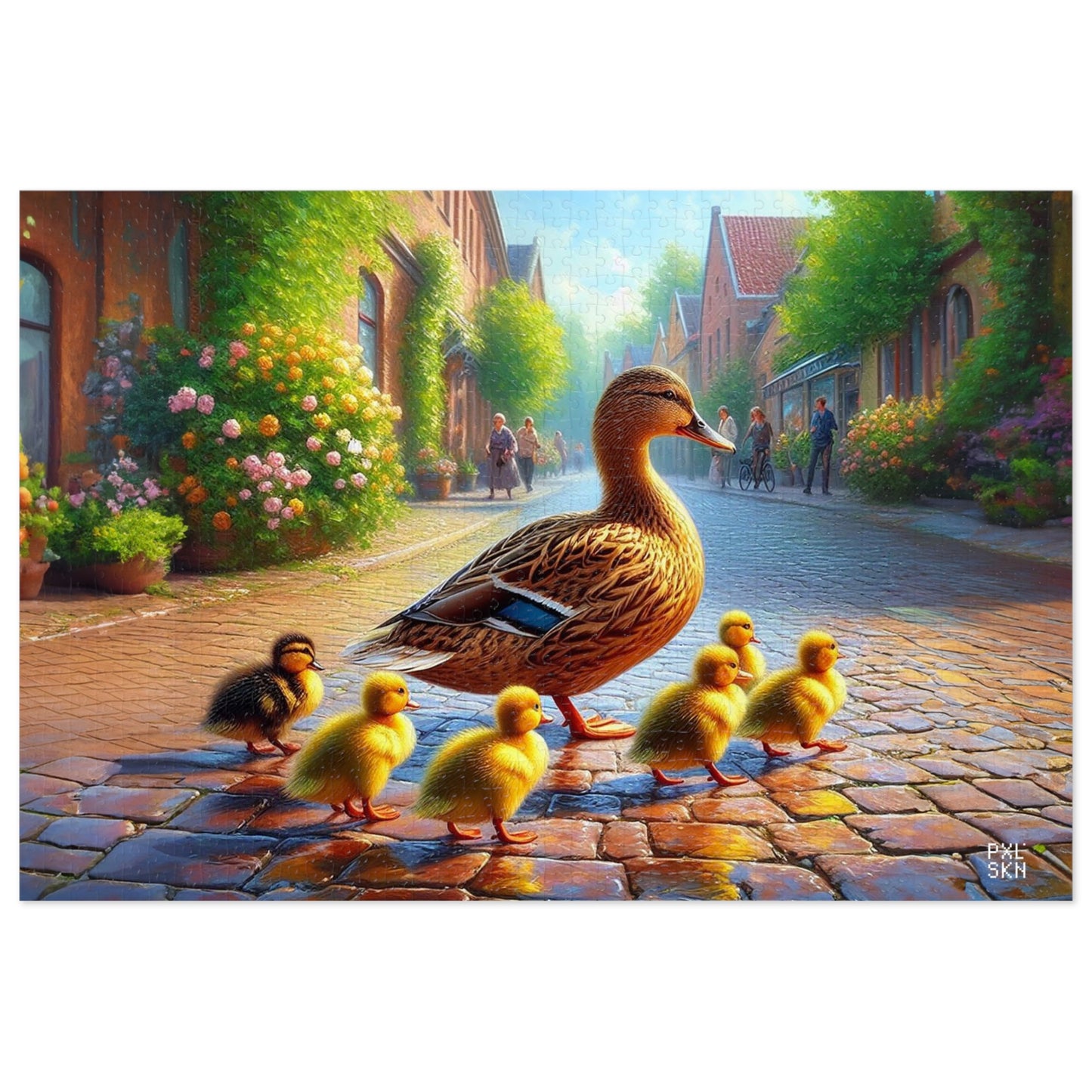 Duck Crossing | Jigsaw Puzzle (30, 110, 252, 500,1000-Piece)