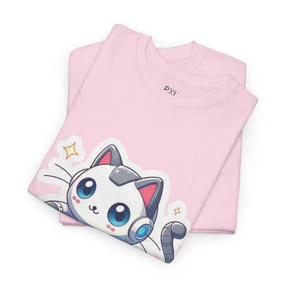 Cyber Cat | Unisex Heavy Cotton Tee