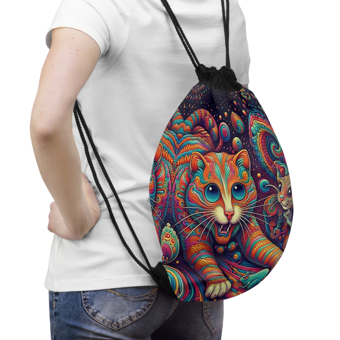 Acid Cat | Drawstring Bag