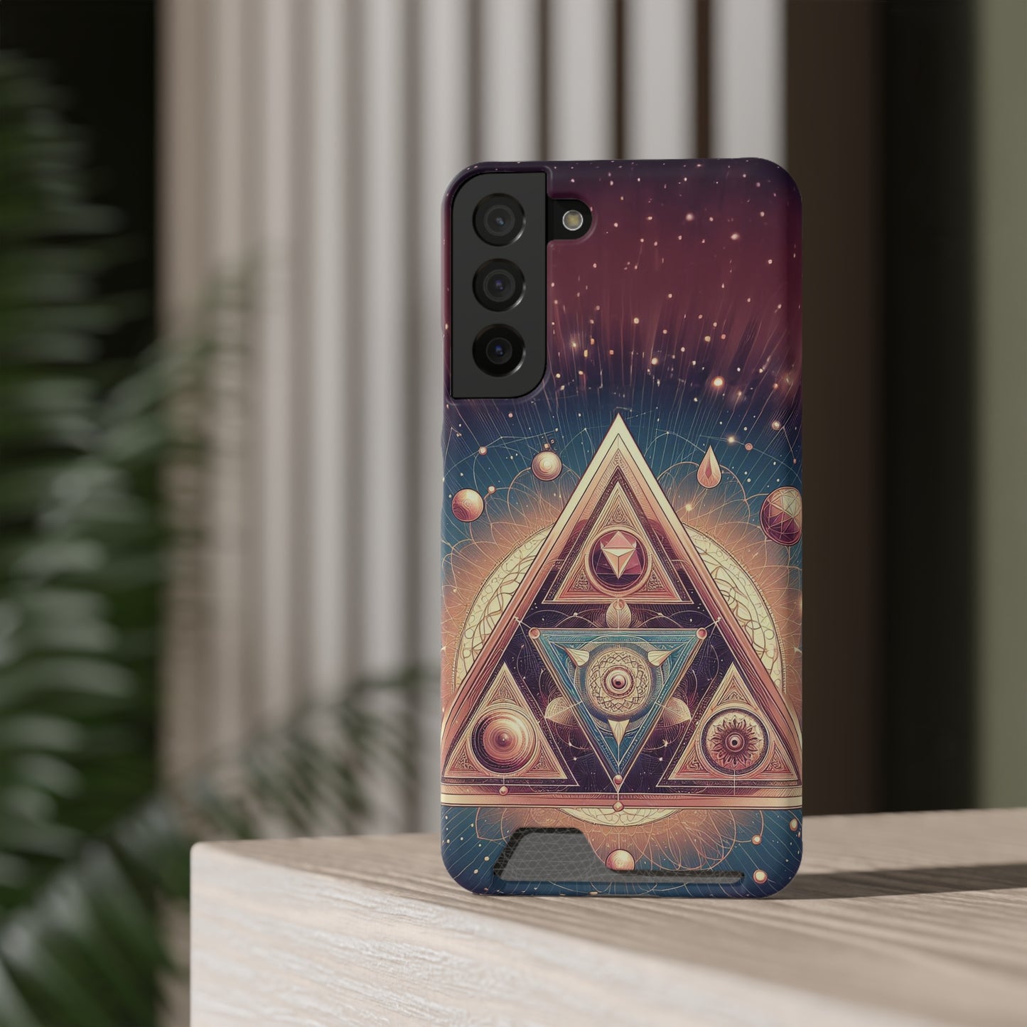 Divine Triangle | Phone Case With Card Holder