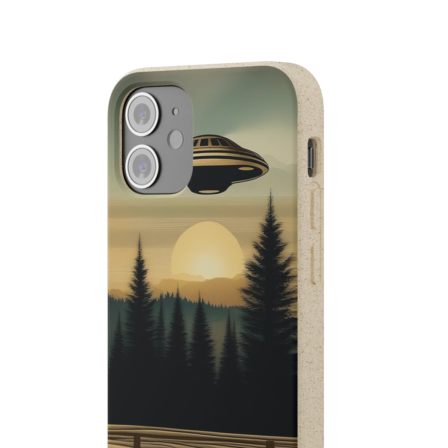 Ufo over Forest | Biodegradable Cases