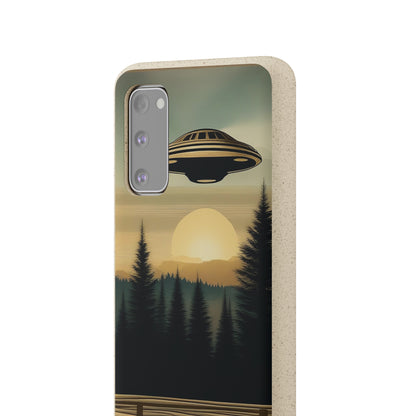 Ufo over Forest | Biodegradable Cases