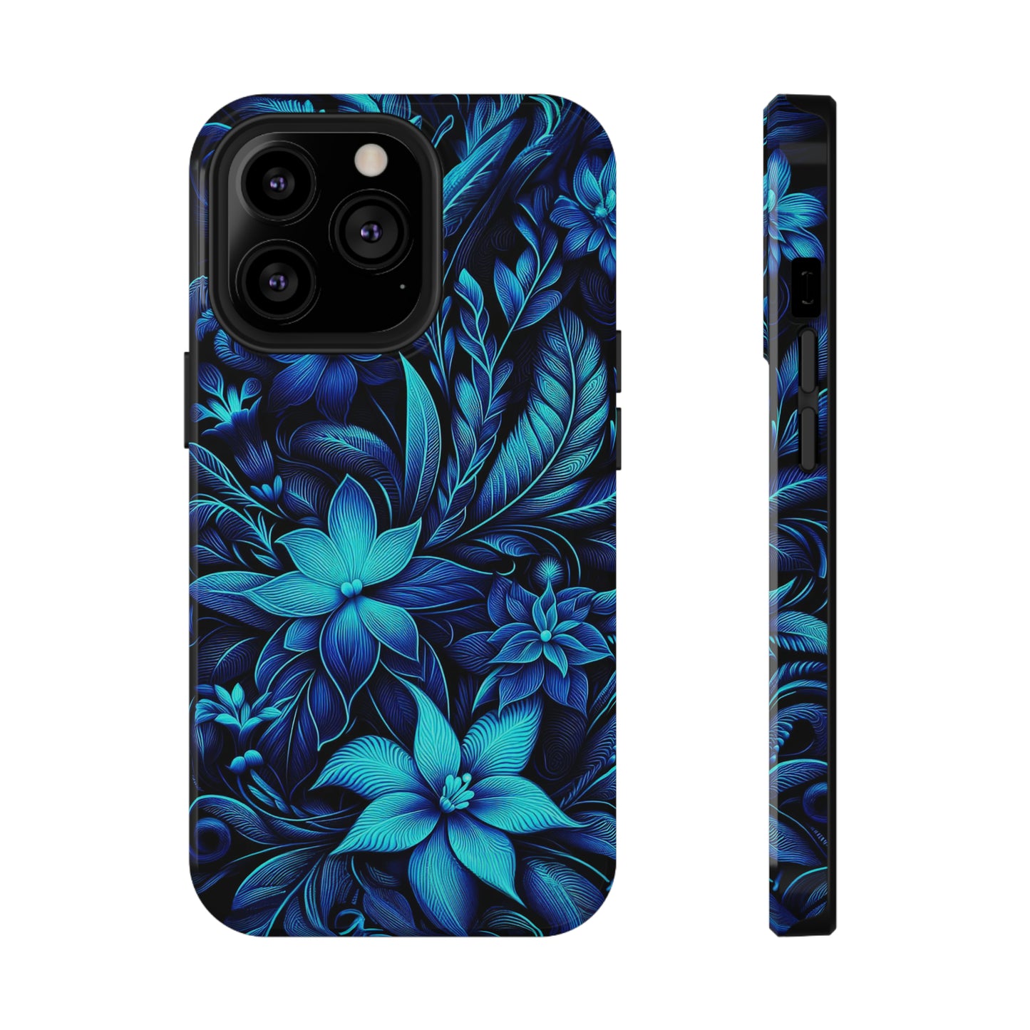 Botanical Blues | Impact-Resistant Cases