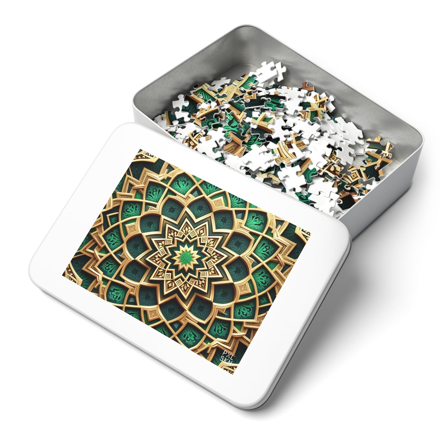 Emerald Lotus | Jigsaw Puzzle (30, 110, 252, 500,1000-Piece)