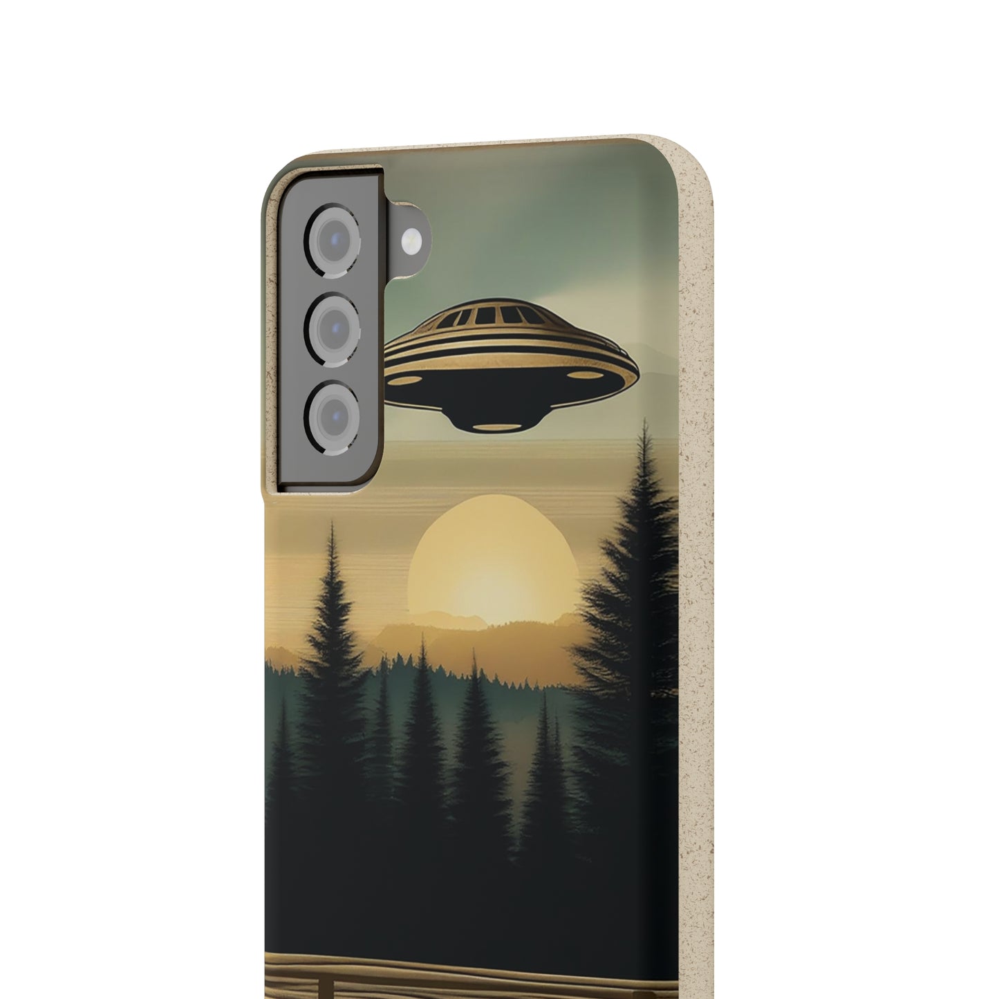 Ufo over Forest | Biodegradable Cases