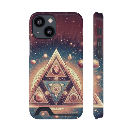 Divine Triangle | Phone Case With Card Holder