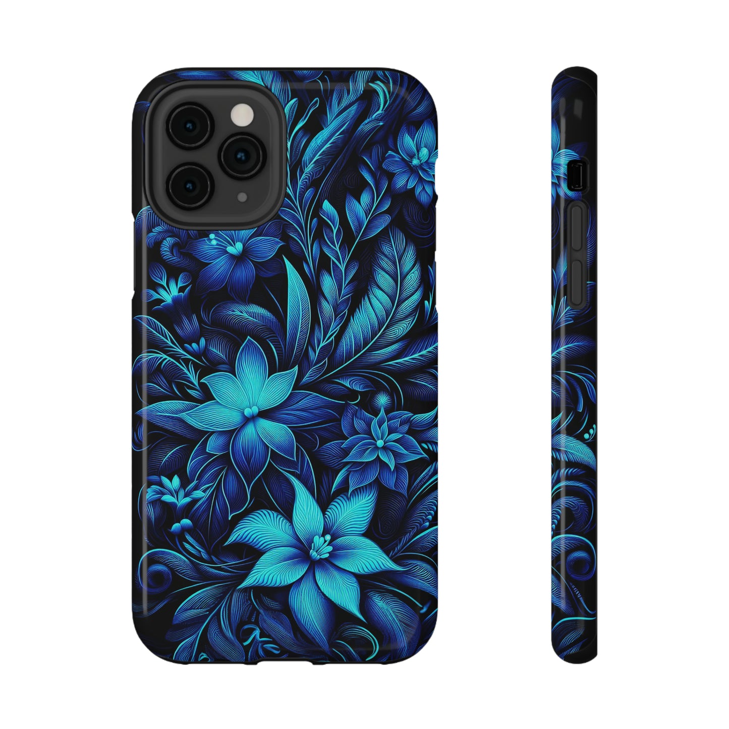 Botanical Blues | Impact-Resistant Cases