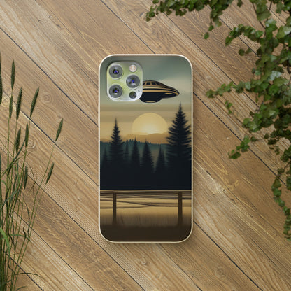 Ufo over Forest | Biodegradable Cases