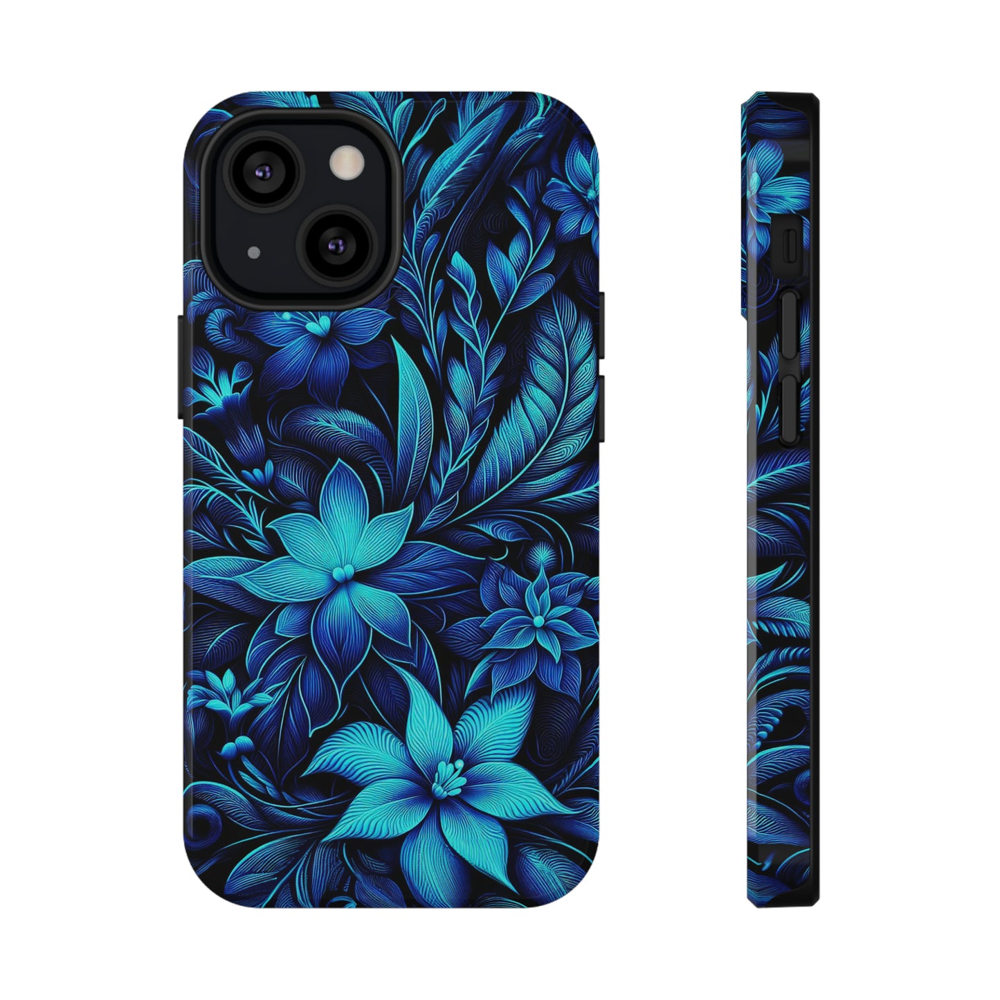 Botanical Blues | Impact-Resistant Cases