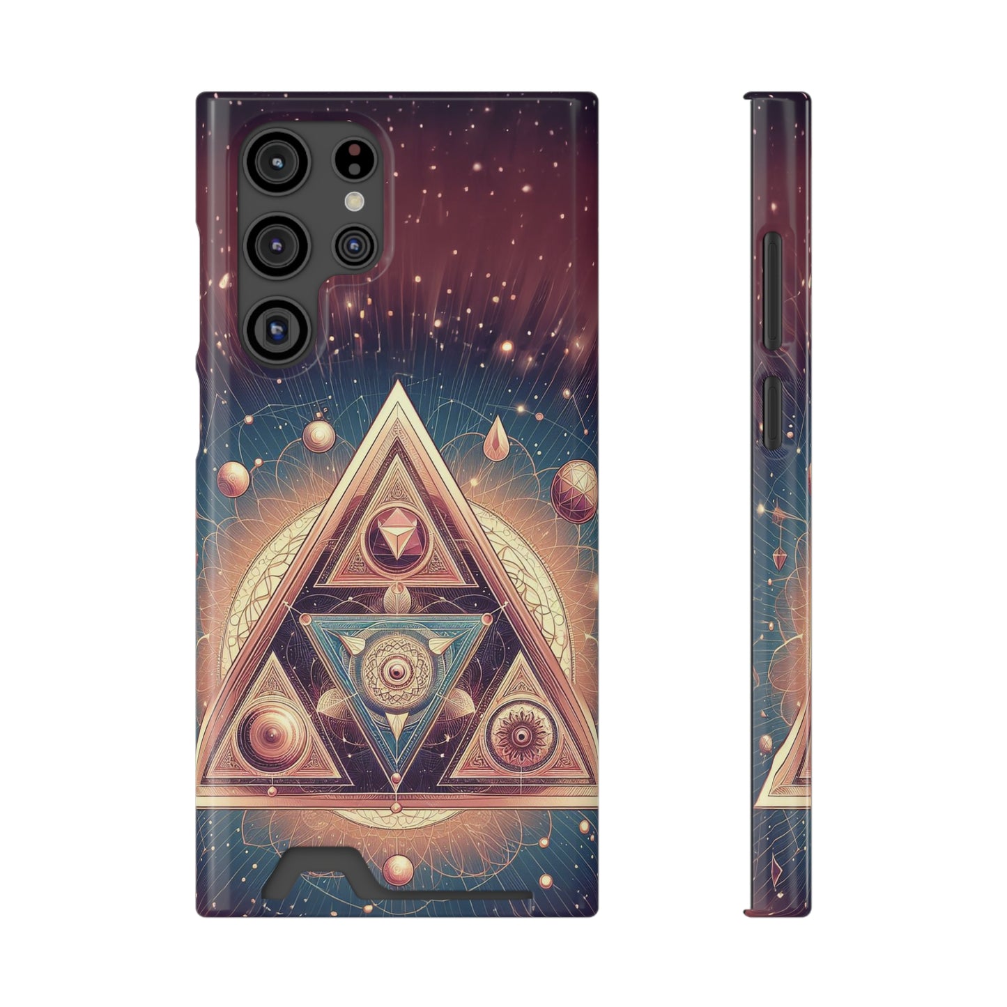 Divine Triangle | Phone Case With Card Holder