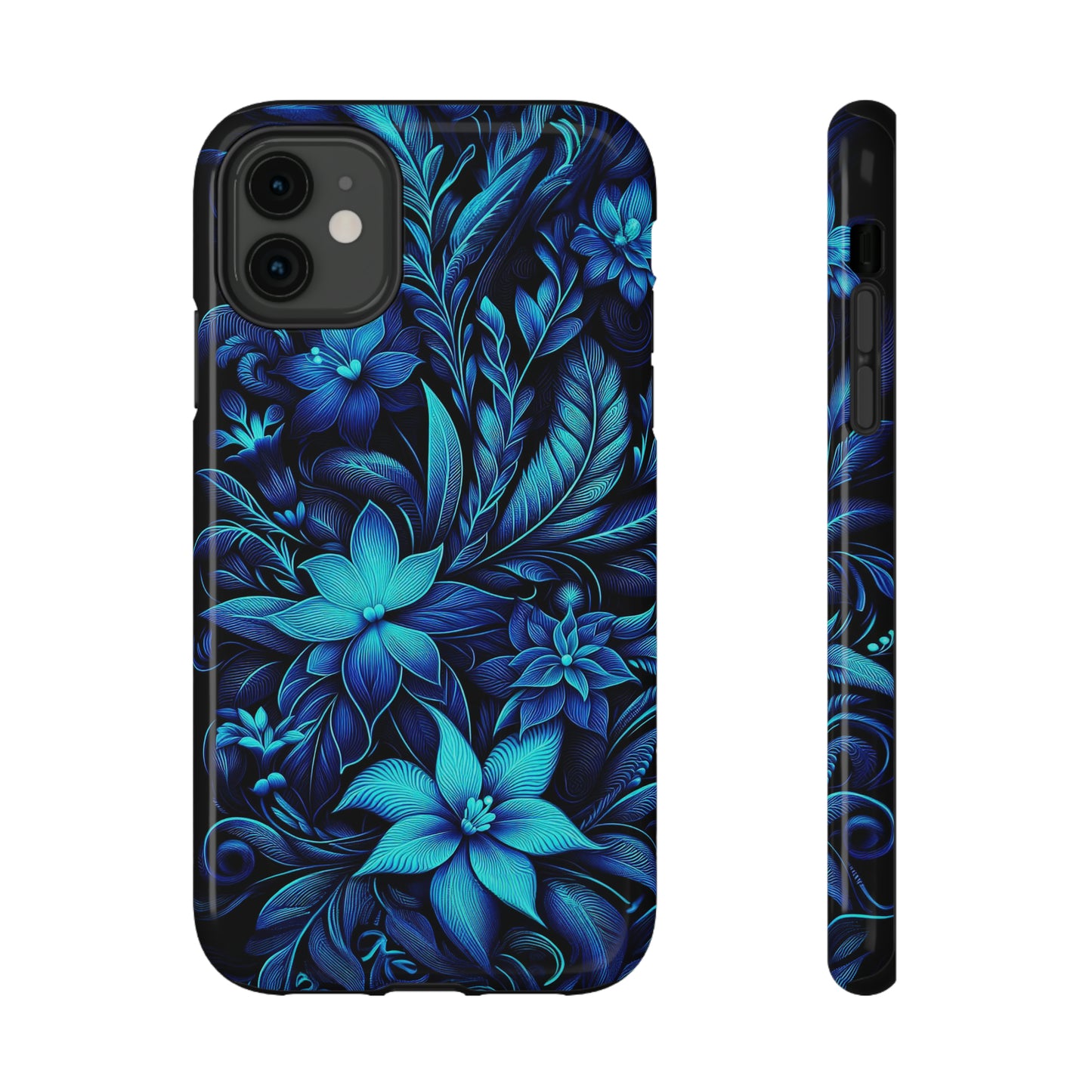 Botanical Blues | Impact-Resistant Cases