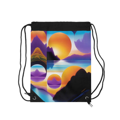 MultiDimensional SunSet | Drawstring Bag