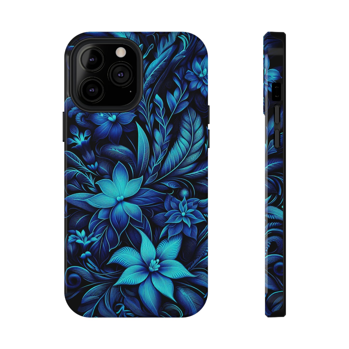 Botanical Blues | Impact-Resistant Cases