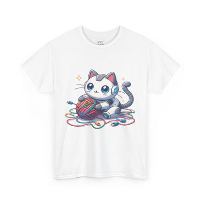 Cyber Cat | Unisex Heavy Cotton Tee