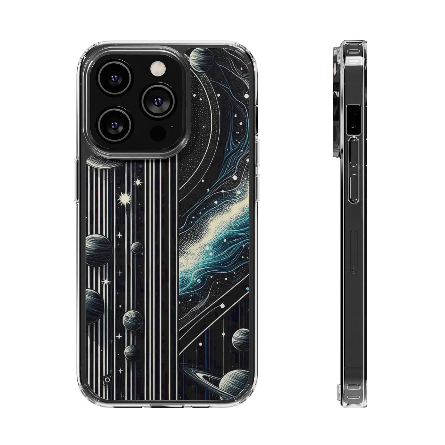 Galactic Pinstripe | Clear Cases