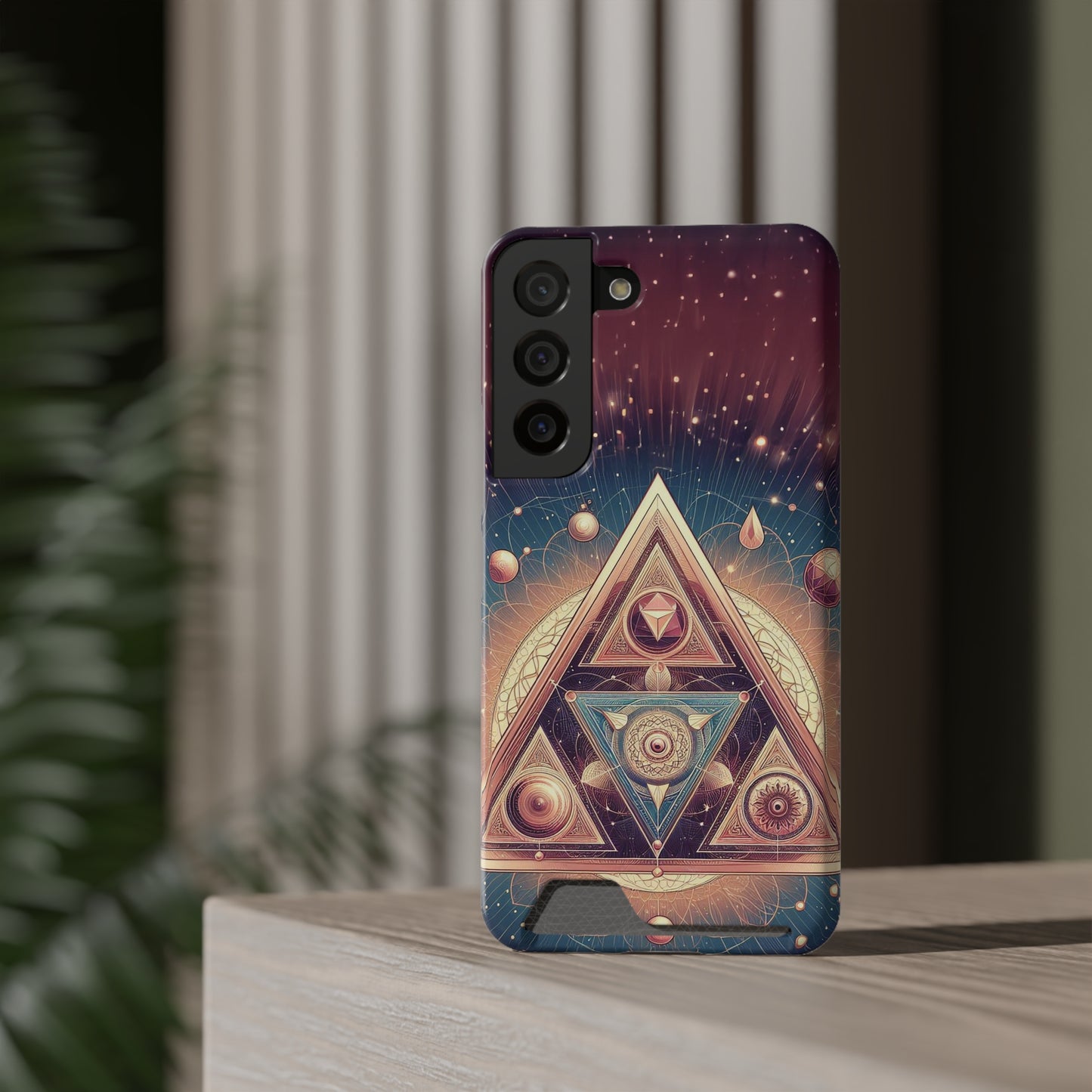 Divine Triangle | Phone Case With Card Holder