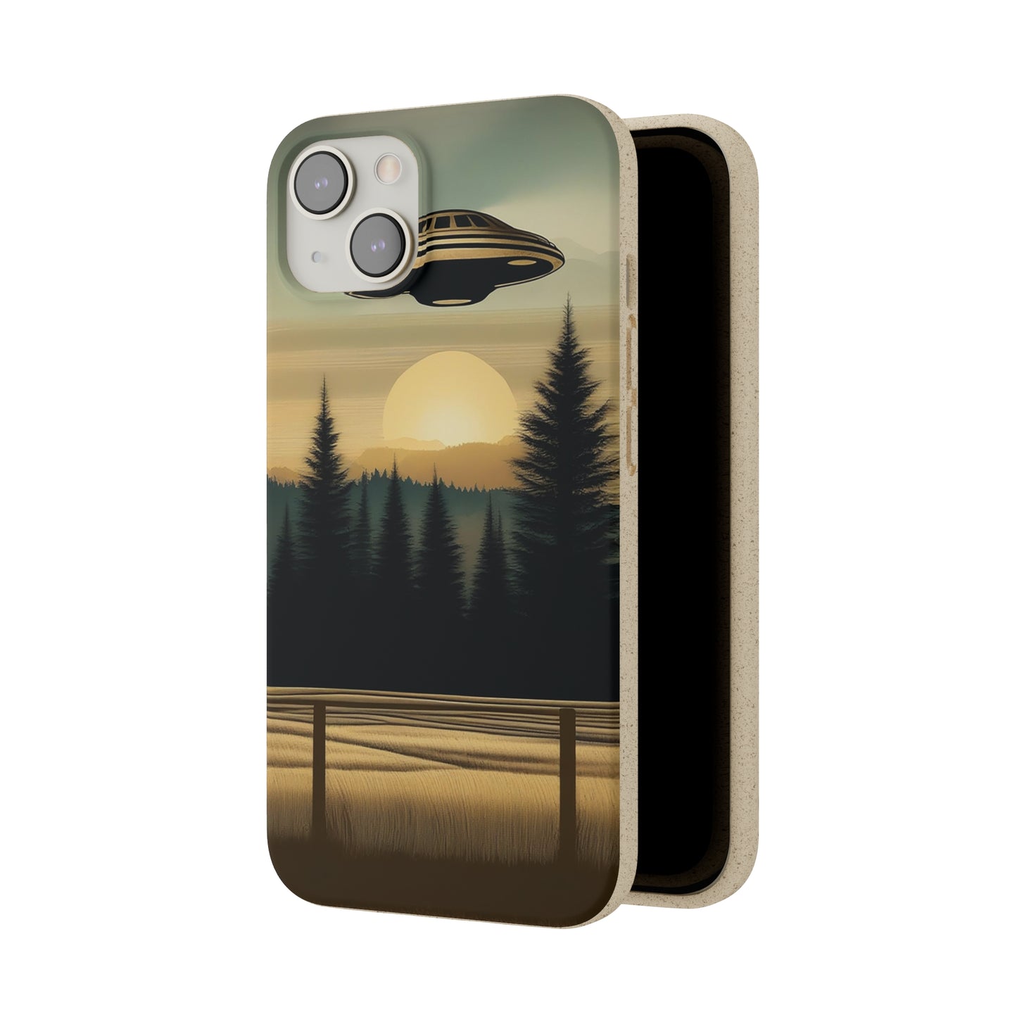 Ufo over Forest | Biodegradable Cases