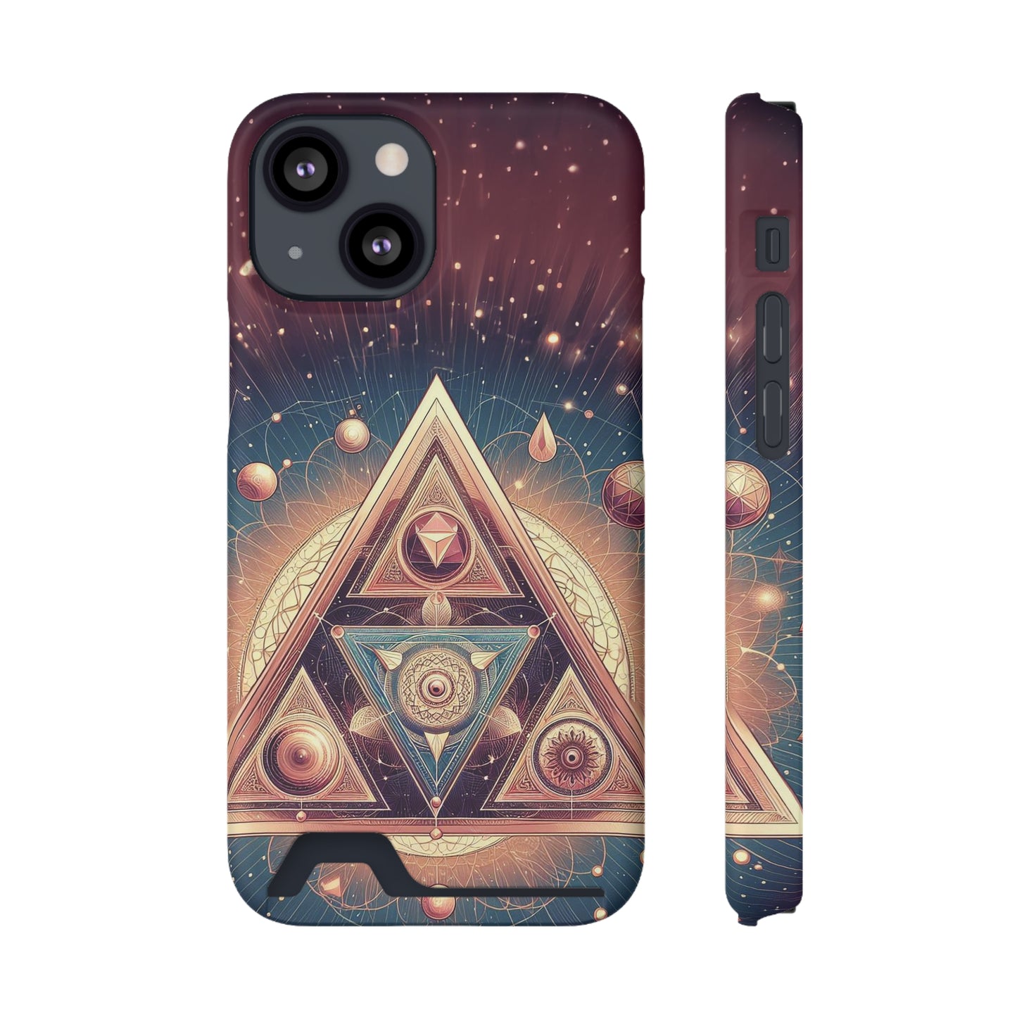 Divine Triangle | Phone Case With Card Holder