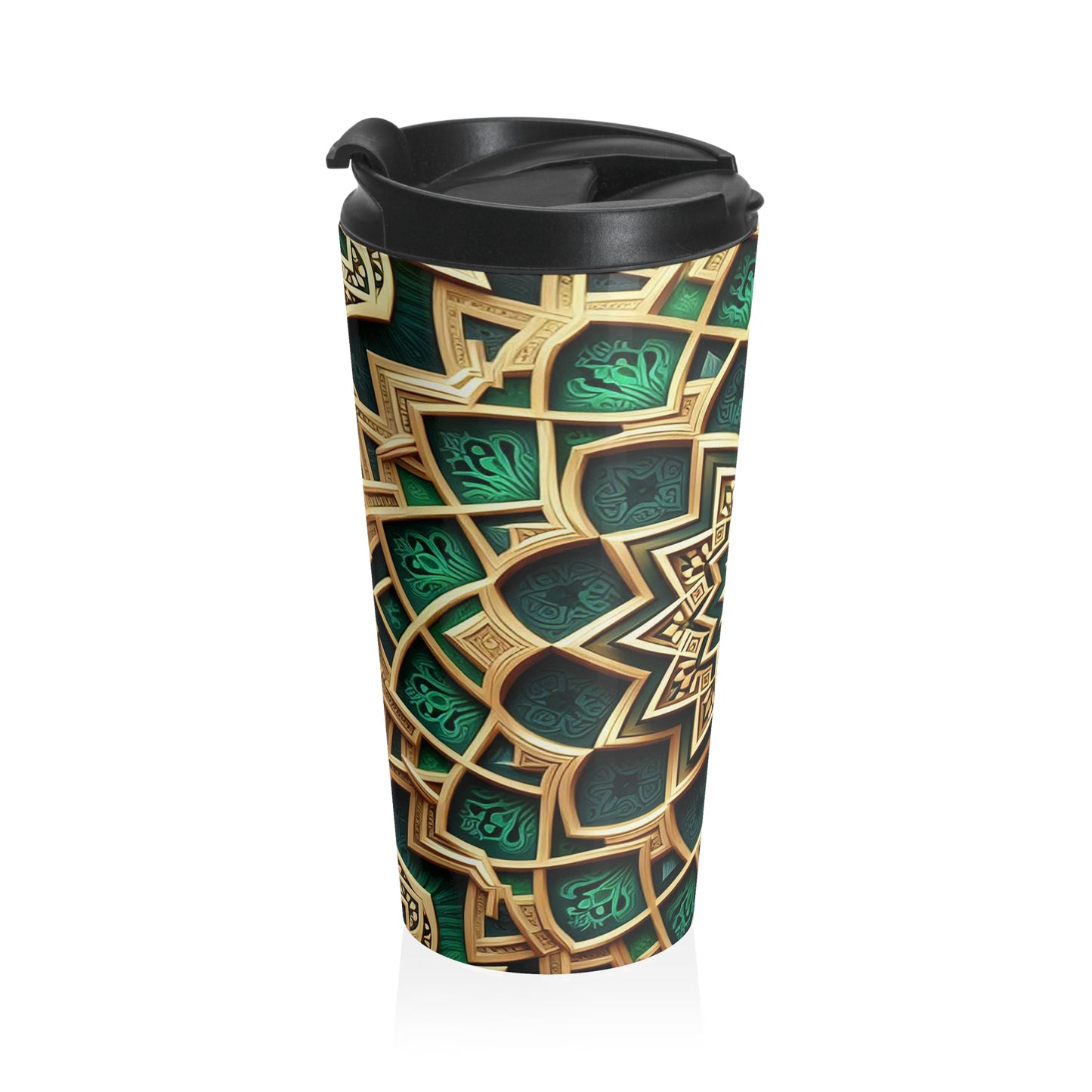 Emerald Lotus | Stainless Steel Travel Mug