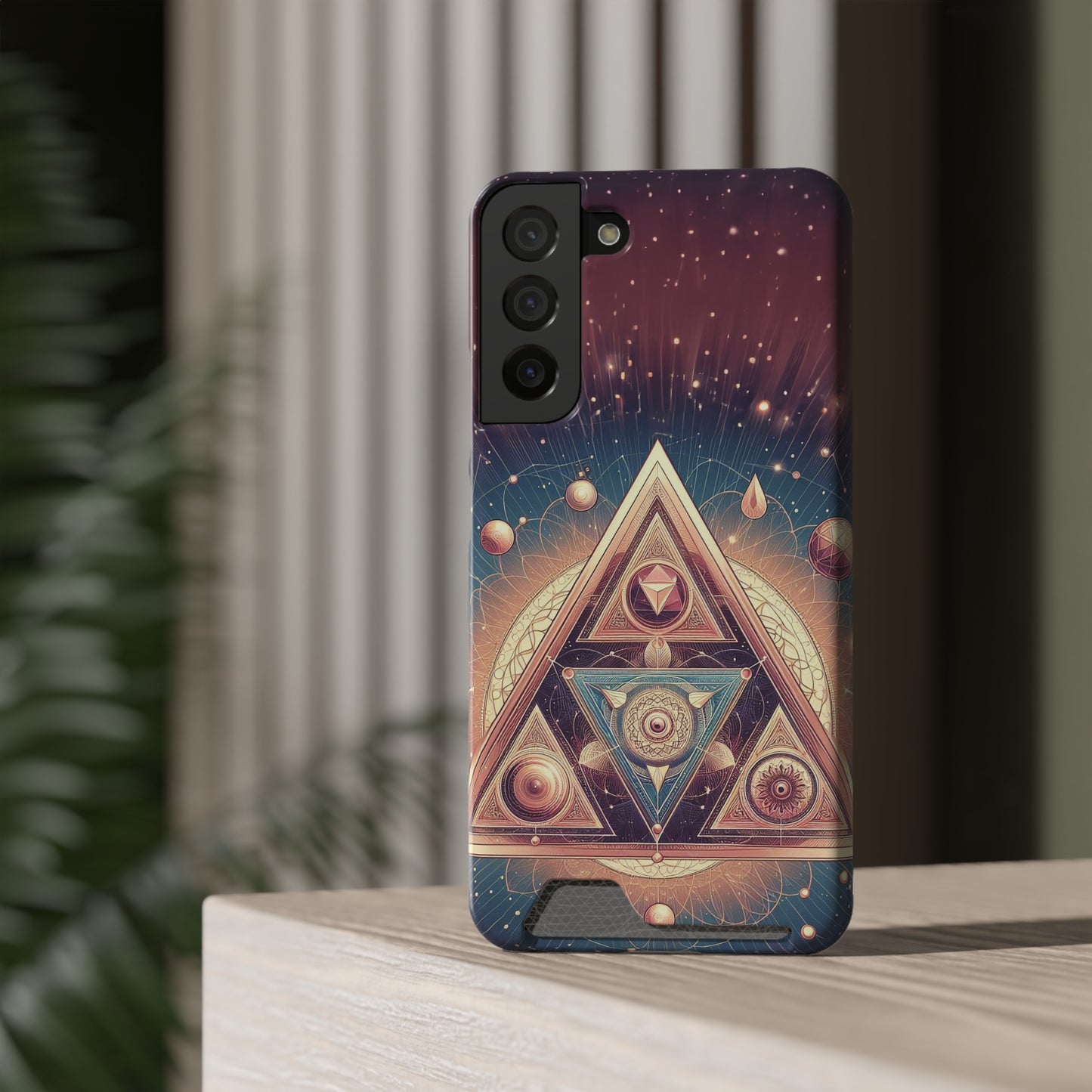 Divine Triangle | Phone Case With Card Holder