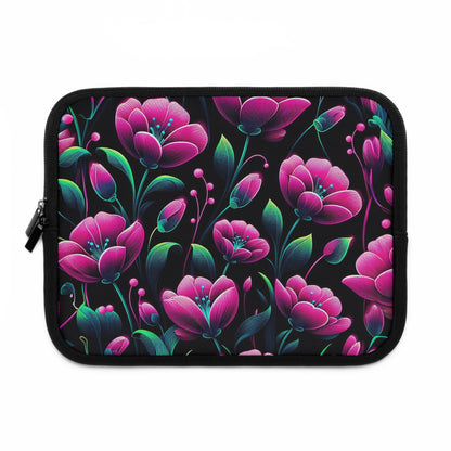 Neon Pink Flowers  | Laptop Sleeve