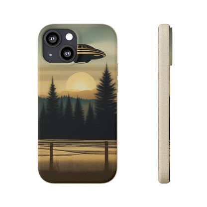 Ufo over Forest | Biodegradable Cases