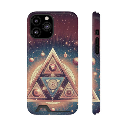 Divine Triangle | Phone Case With Card Holder