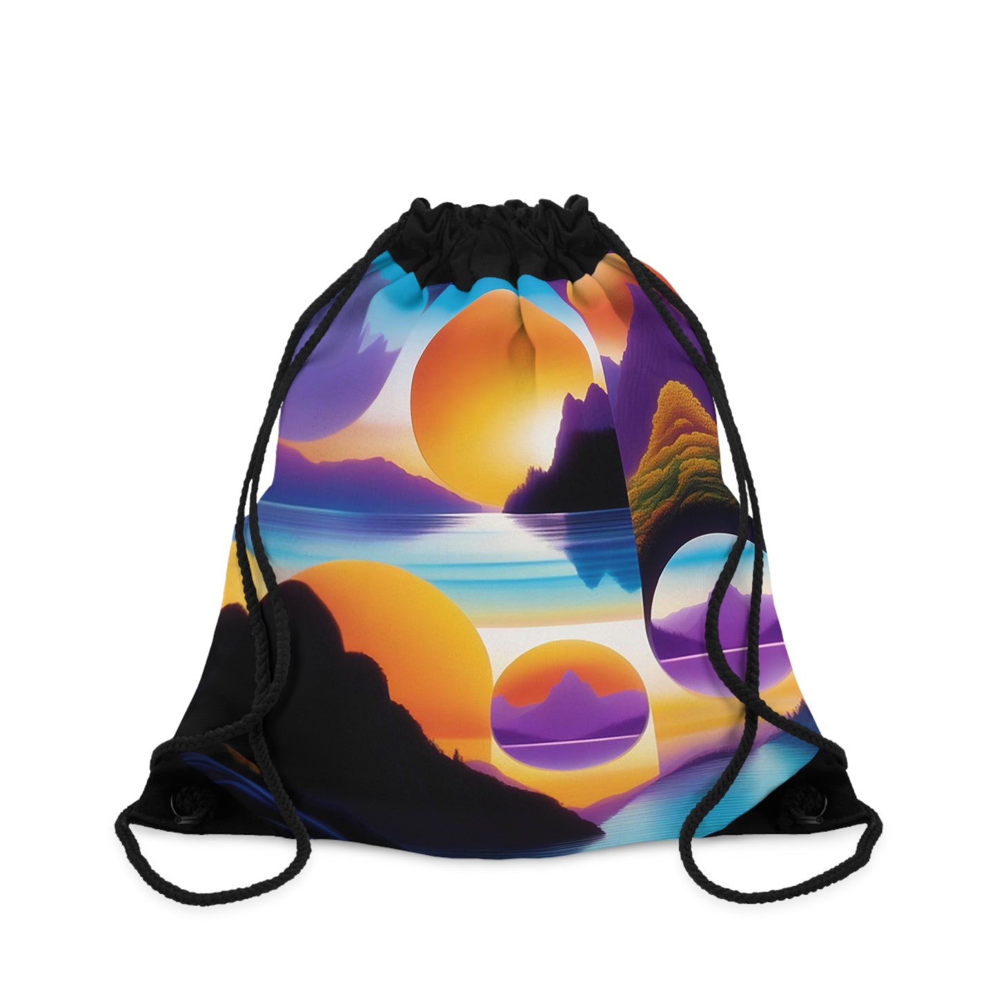 MultiDimensional SunSet | Drawstring Bag