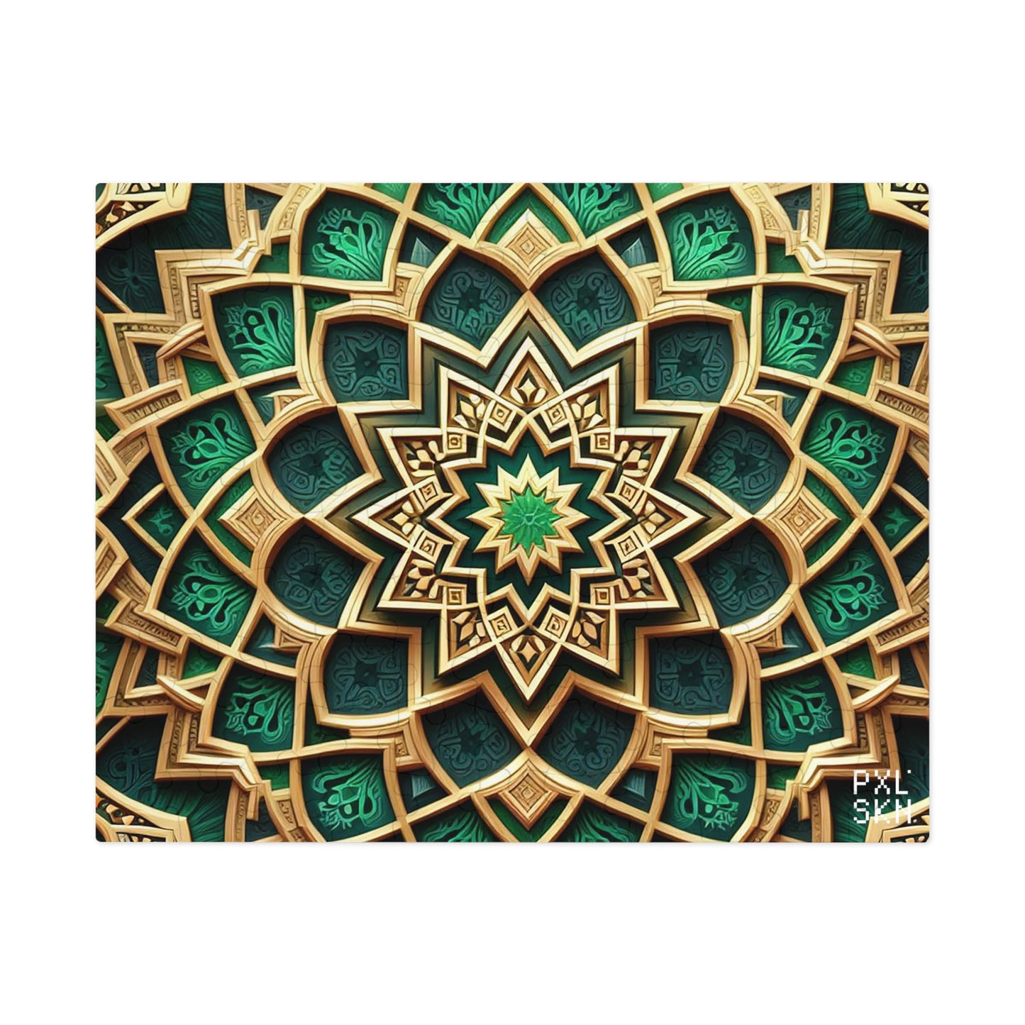 Emerald Lotus | Jigsaw Puzzle (30, 110, 252, 500,1000-Piece)