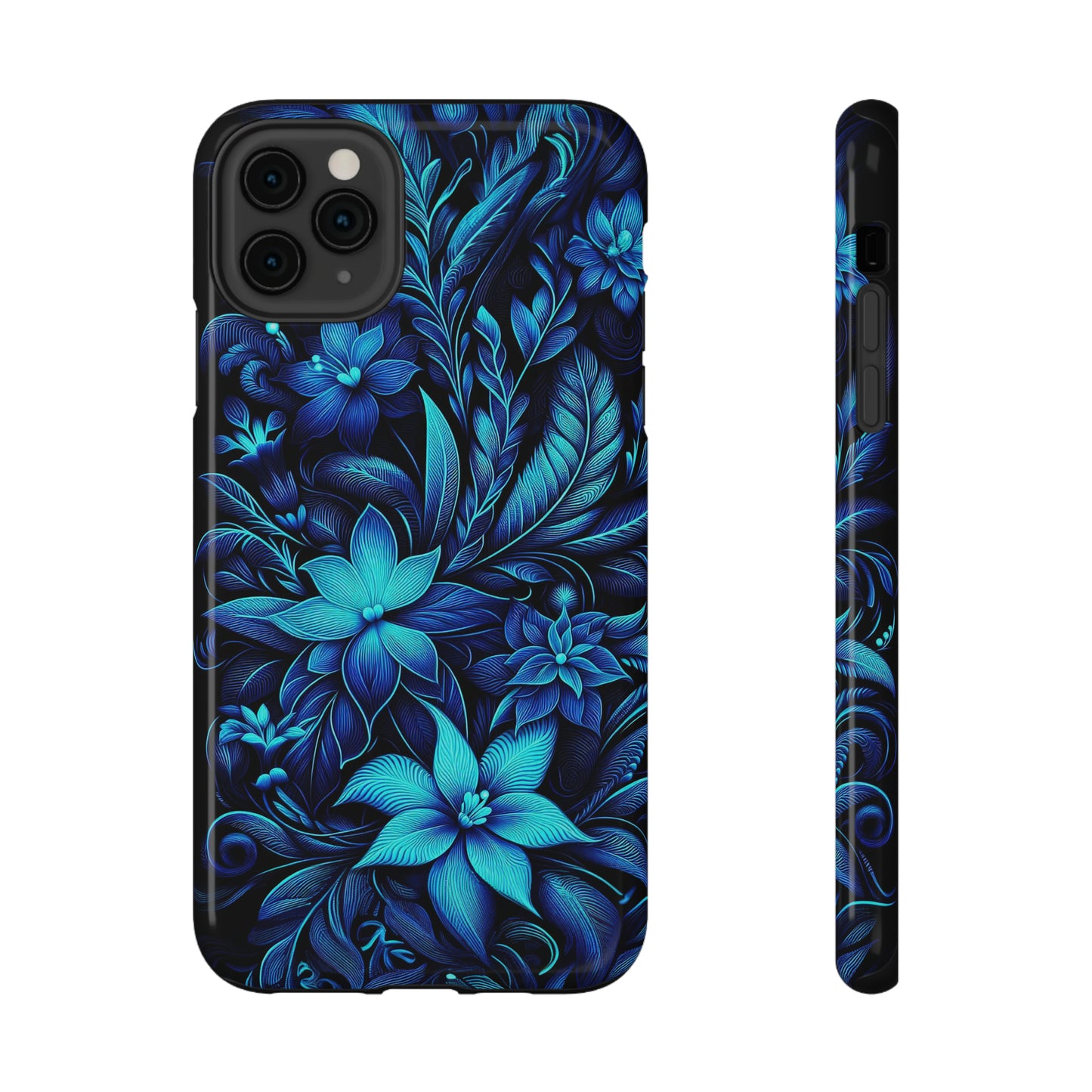 Botanical Blues | Impact-Resistant Cases