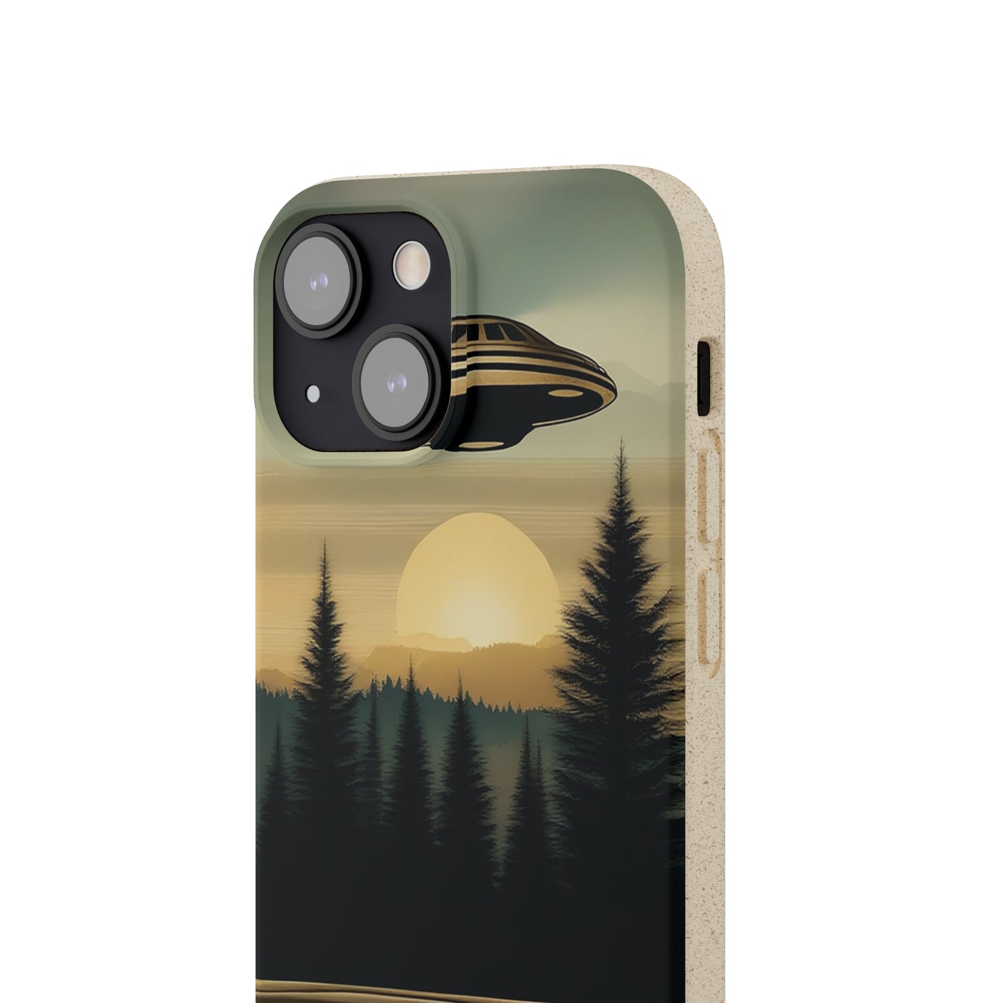 Ufo over Forest | Biodegradable Cases