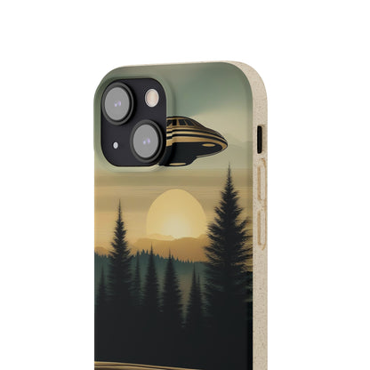 Ufo over Forest | Biodegradable Cases