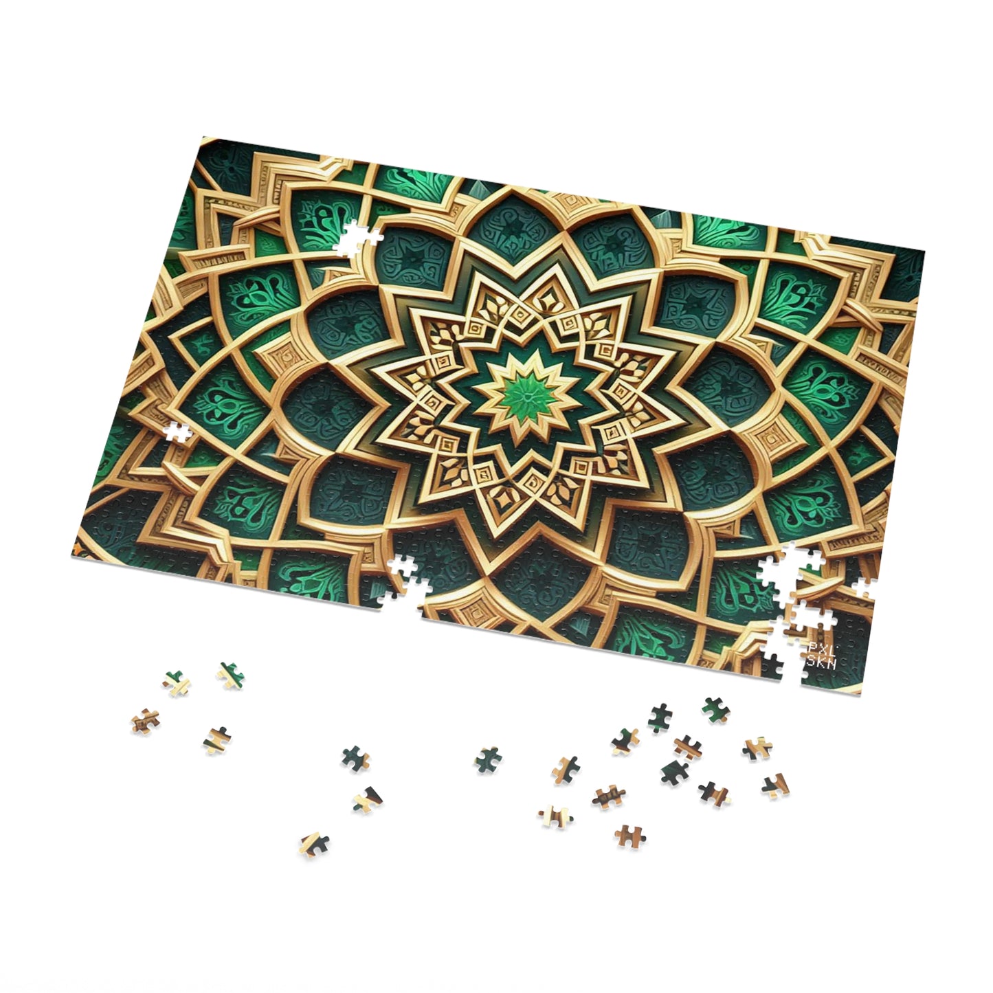 Emerald Lotus | Jigsaw Puzzle (30, 110, 252, 500,1000-Piece)