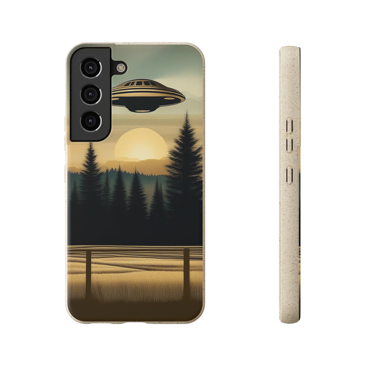 Ufo over Forest | Biodegradable Cases