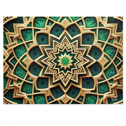 Emerald Lotus | Jigsaw Puzzle (30, 110, 252, 500,1000-Piece)