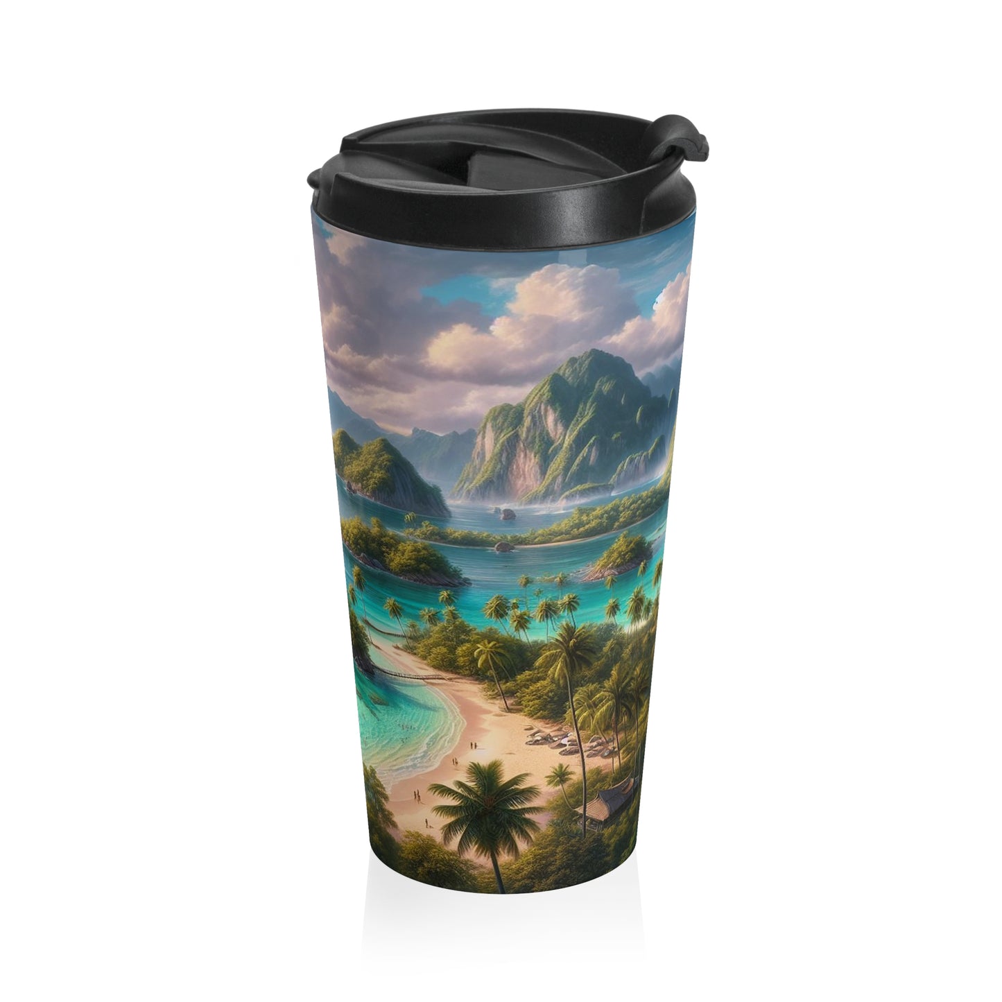 Blissful Island | Stainless Steel Travel Mug