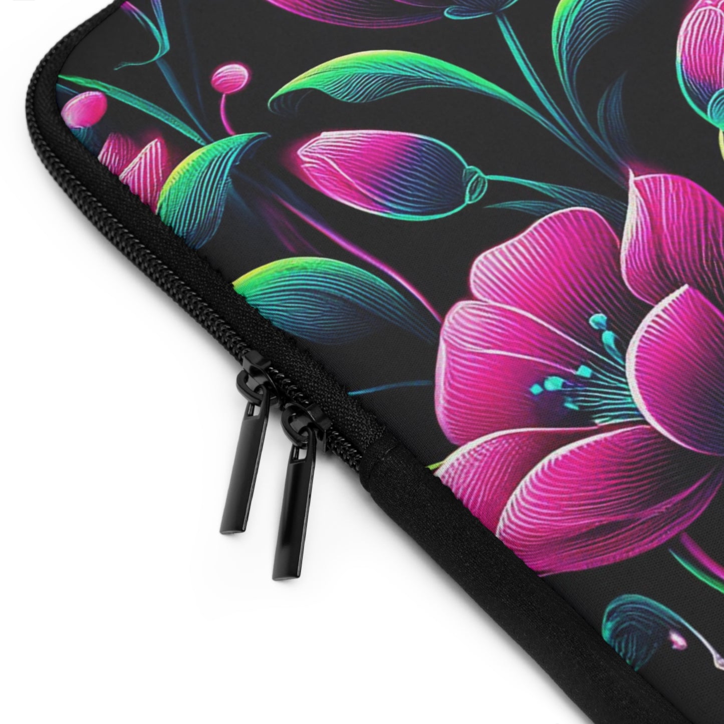 Neon Pink Flowers  | Laptop Sleeve