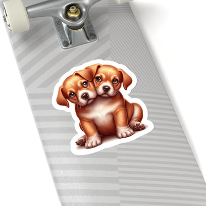 Two- Headed Pup | Kiss-Cut Stickers