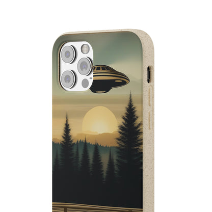 Ufo over Forest | Biodegradable Cases