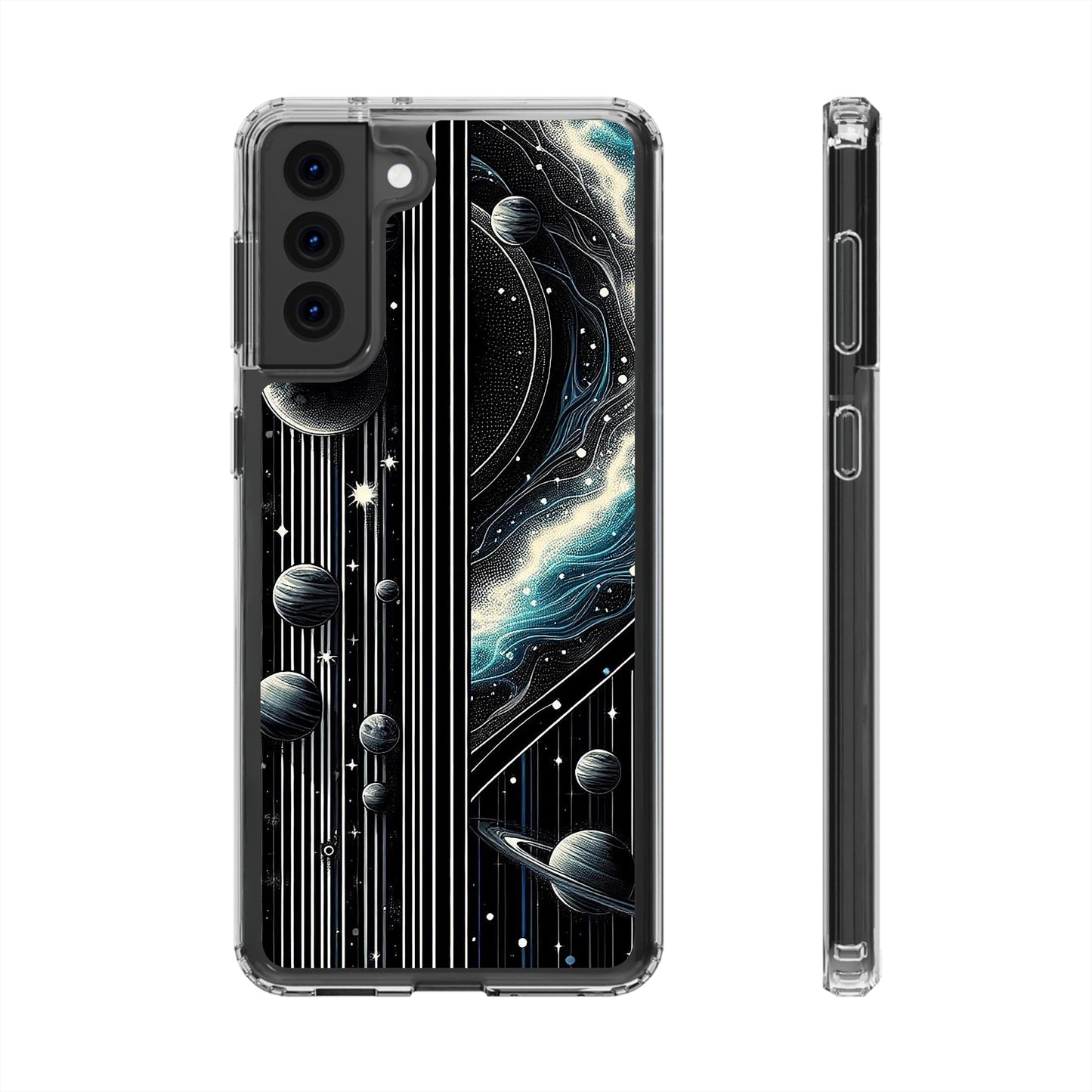 Galactic Pinstripe | Clear Cases