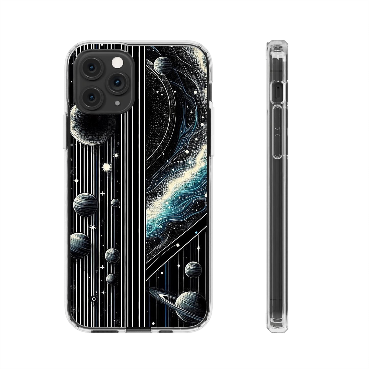 Galactic Pinstripe | Clear Cases