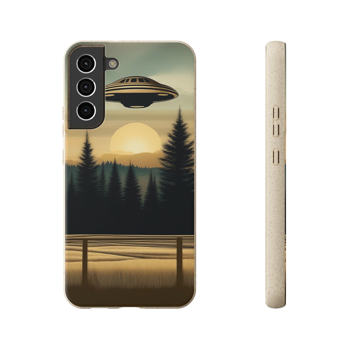 Ufo over Forest | Biodegradable Cases