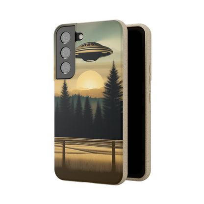 Ufo over Forest | Biodegradable Cases