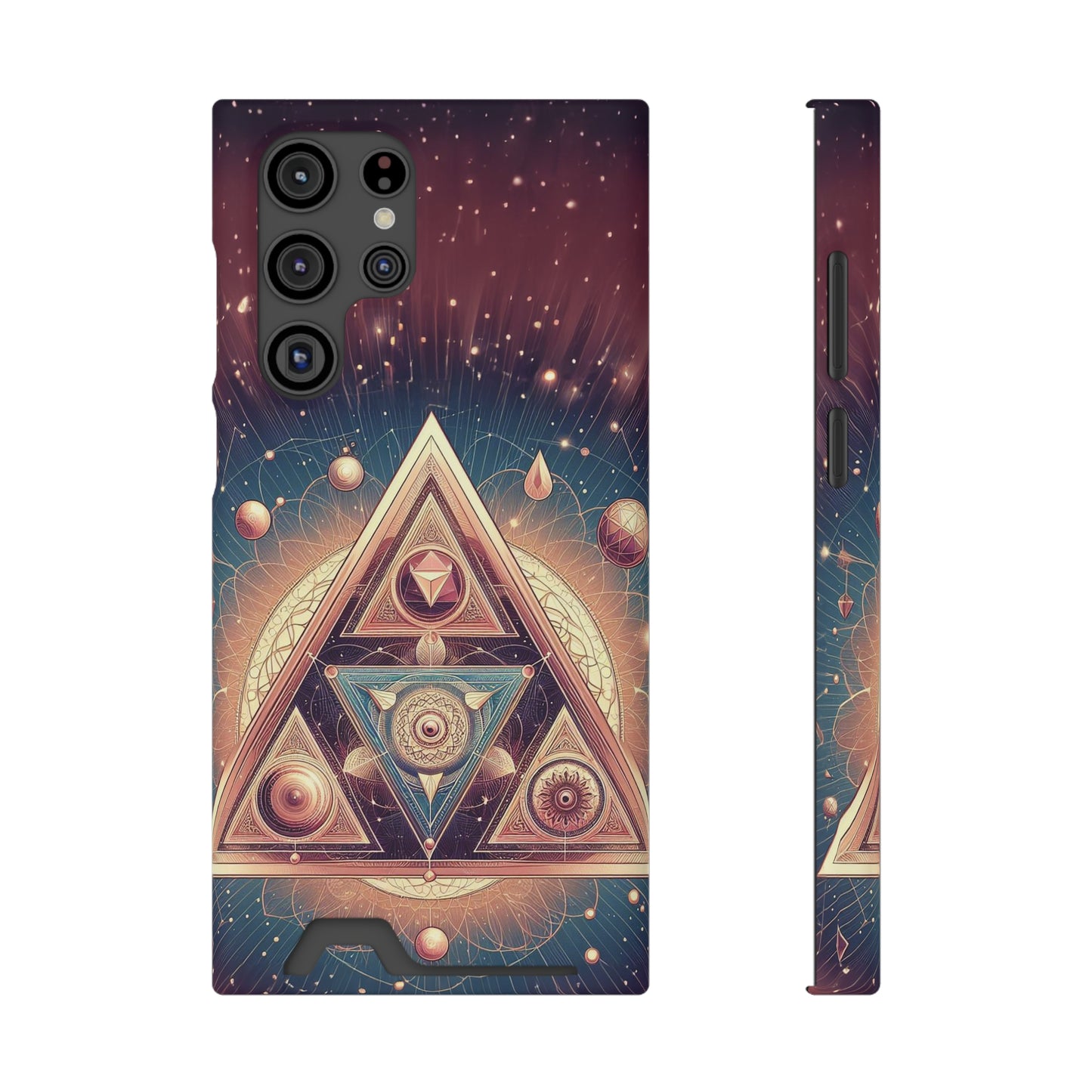 Divine Triangle | Phone Case With Card Holder