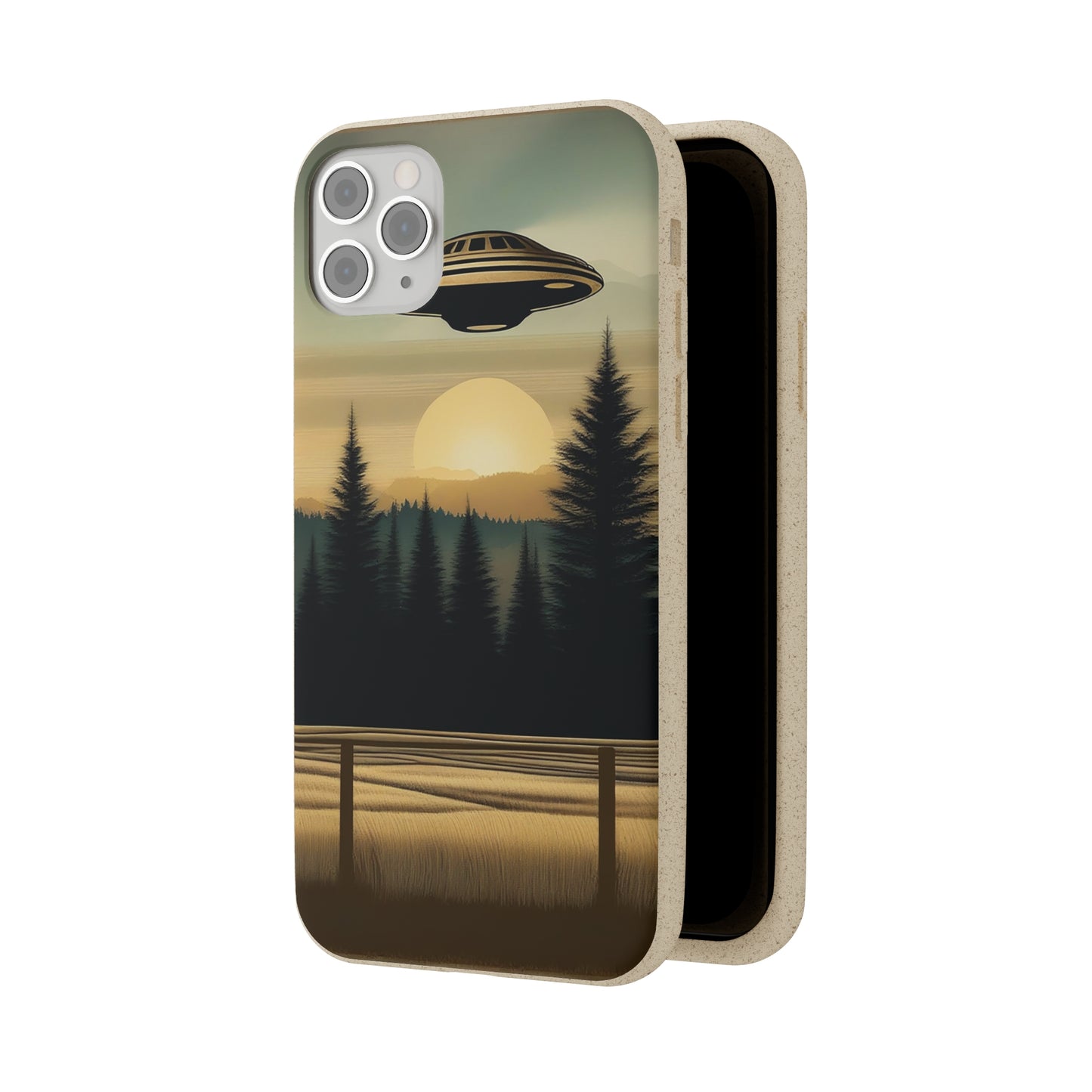 Ufo over Forest | Biodegradable Cases