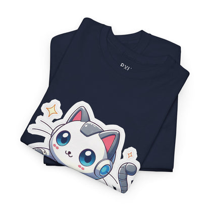 Cyber Cat | Unisex Heavy Cotton Tee